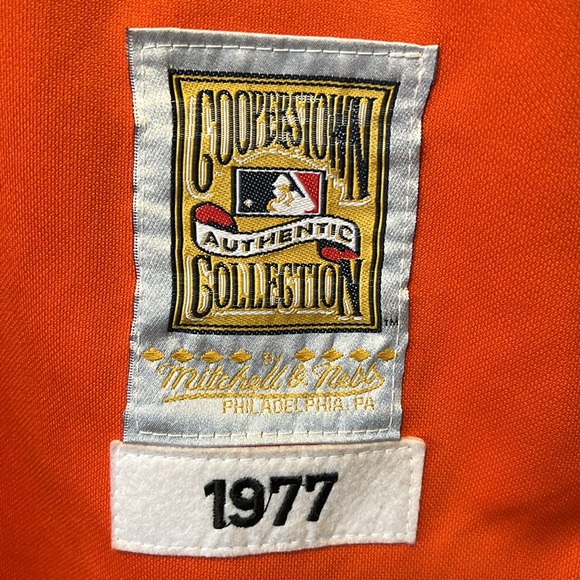 Vintage Cooperstown Collection MLB SF Giants Willie McCovey #44 Orange Jersey! - Picture 9 of 12